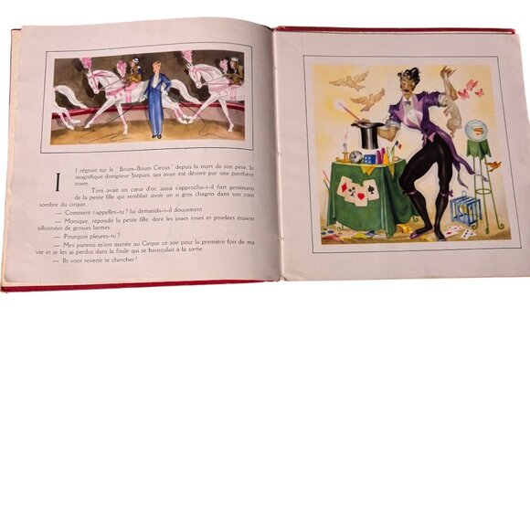 Guy Des Cars Toni Roi Du Cirque FRENCH France 1944 Illustrated Childrens Book HC - Picture 9 of 16